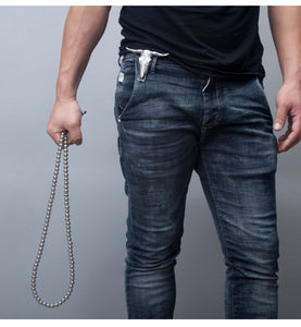 Tactical 10MM Steel Chain Beads Self Defense Hand Bracelet Necklace - FUCHEETAH