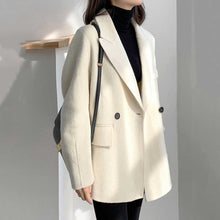 Load image into Gallery viewer, Loose Fit White Woolen Coat Parkas New Long Sleeve - FUCHEETAH