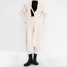Load image into Gallery viewer, Wide Leg Pants Apricot Two Piece Suit Long Sleeve