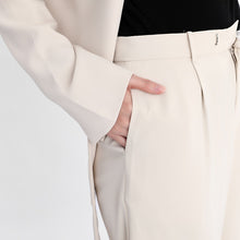 Load image into Gallery viewer, Wide Leg Pants Apricot Two Piece Suit Long Sleeve