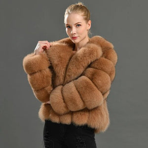 Winter Mink Fuzzy Coat Faux Long Sleeve Fluffy Fur