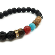 Load image into Gallery viewer, Five Elements Natural Lava Stone Energy Bracelet - FUCHEETAH