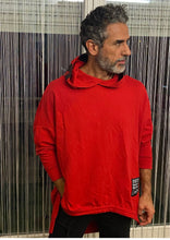 Load image into Gallery viewer, Fabioogo Red Pull over Long sleeves with head cover